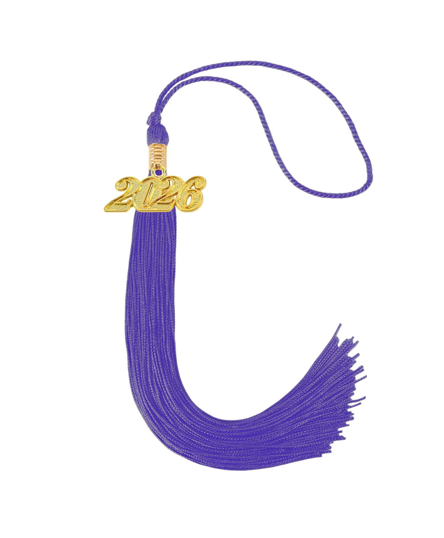 Graduation Tassel 2026 for Grad Cap,Purple Tassel with Gold Charm