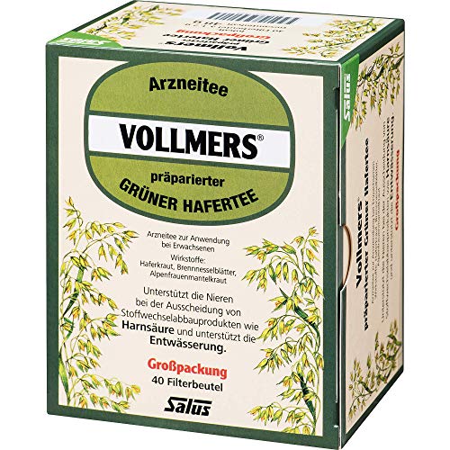 VOLLMERS präparierter grüner Hafertee Filterbeutel 40 St