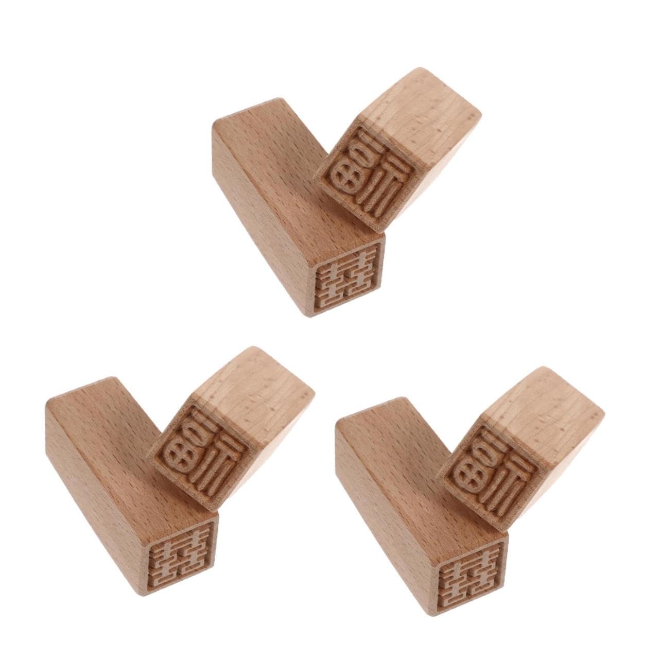 6piezas Sello De Pastel De Madera Patrones Auspiciosos Moldes Para y Postres Para Decorar Tartas y Galletas