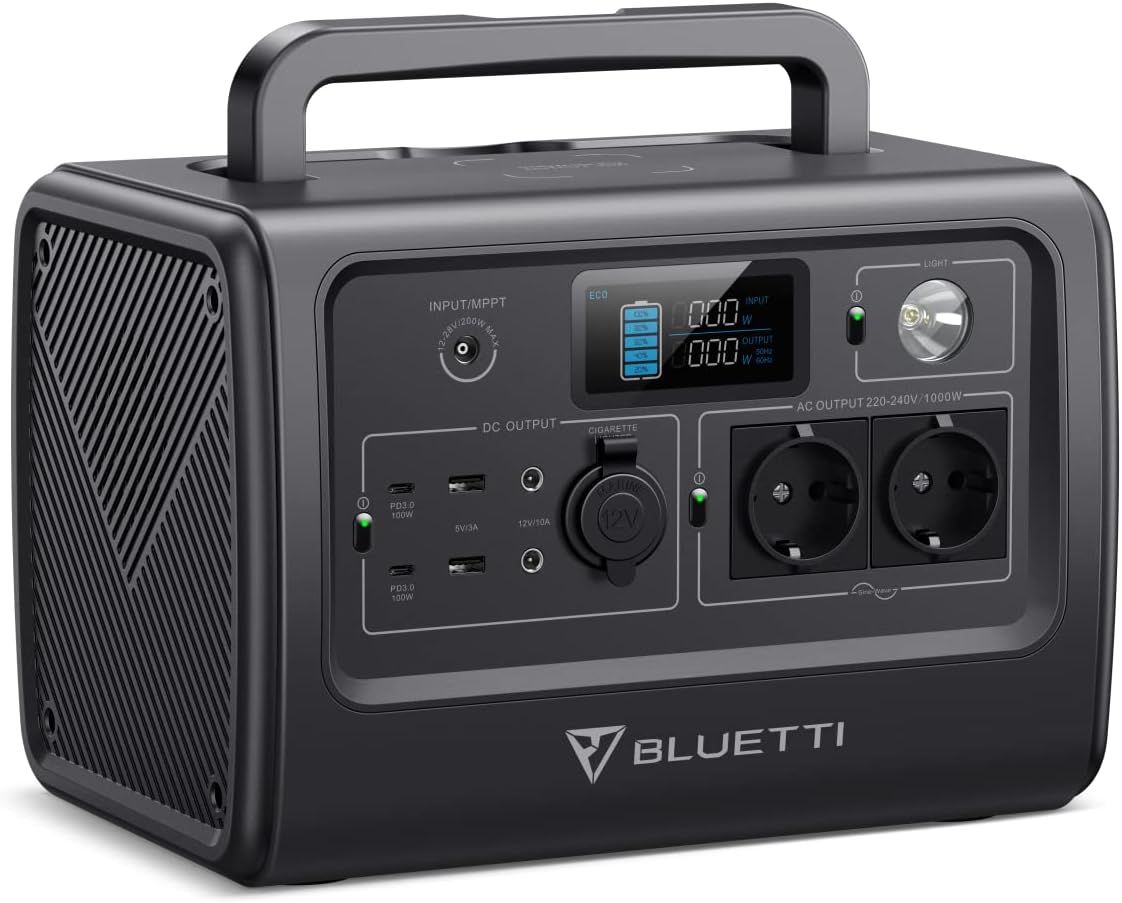 BLUETTI Générateur Solaire Portable PS54 - 700W, 537Wh, Batterie LiFePO4 - Neuf, Parfait Pour Camping Ou Secours
