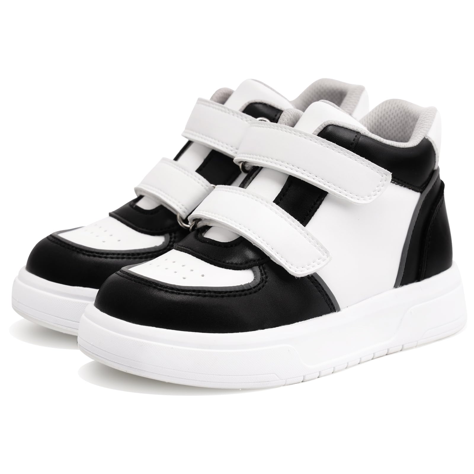 princepard Zapatos ortopédicos para niños y niños pequeños, tenis de suela gruesa de moda con soporte de tobillo y arco