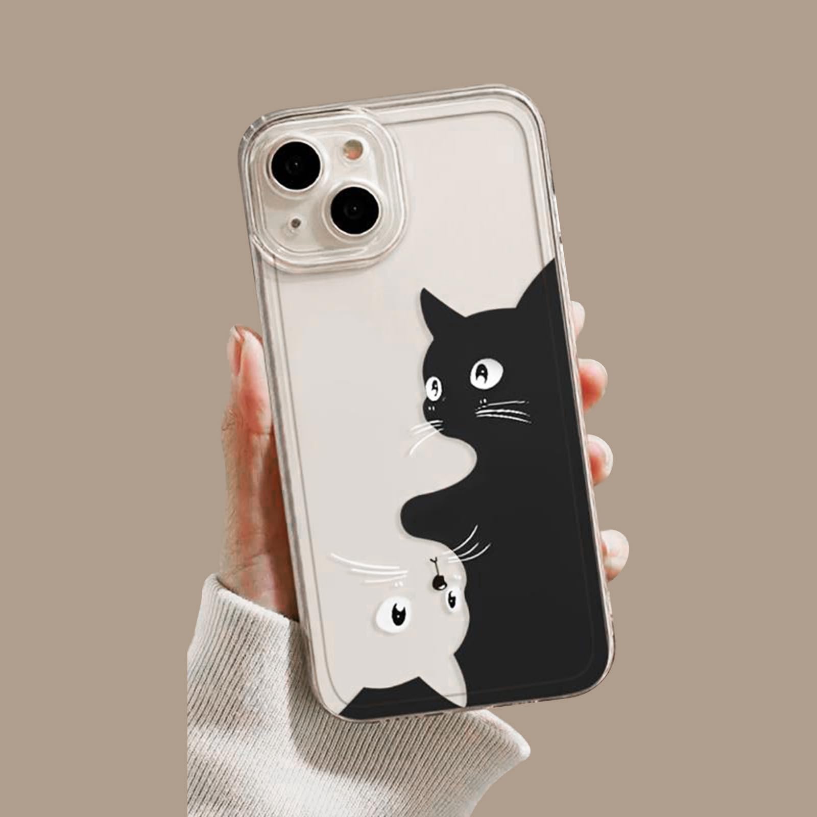 Amazon.co.jp: 可愛い ねこ 猫 ネコ スマホケース iPhone 13 mini 用