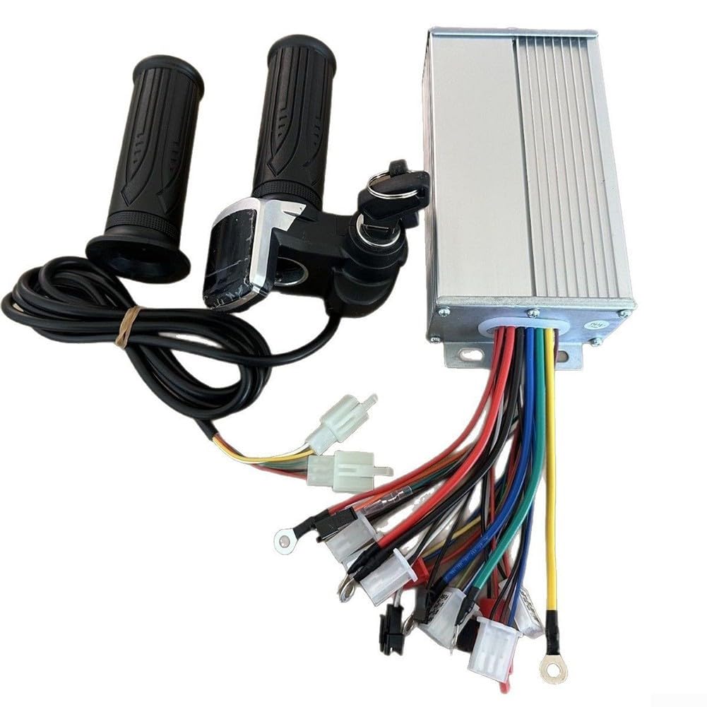 Kit de commande de vélo électrique avec guidon d'accélérateur LCD pour batteries 36 V/48 V/64 V/72 V (48 V64 V72 V)