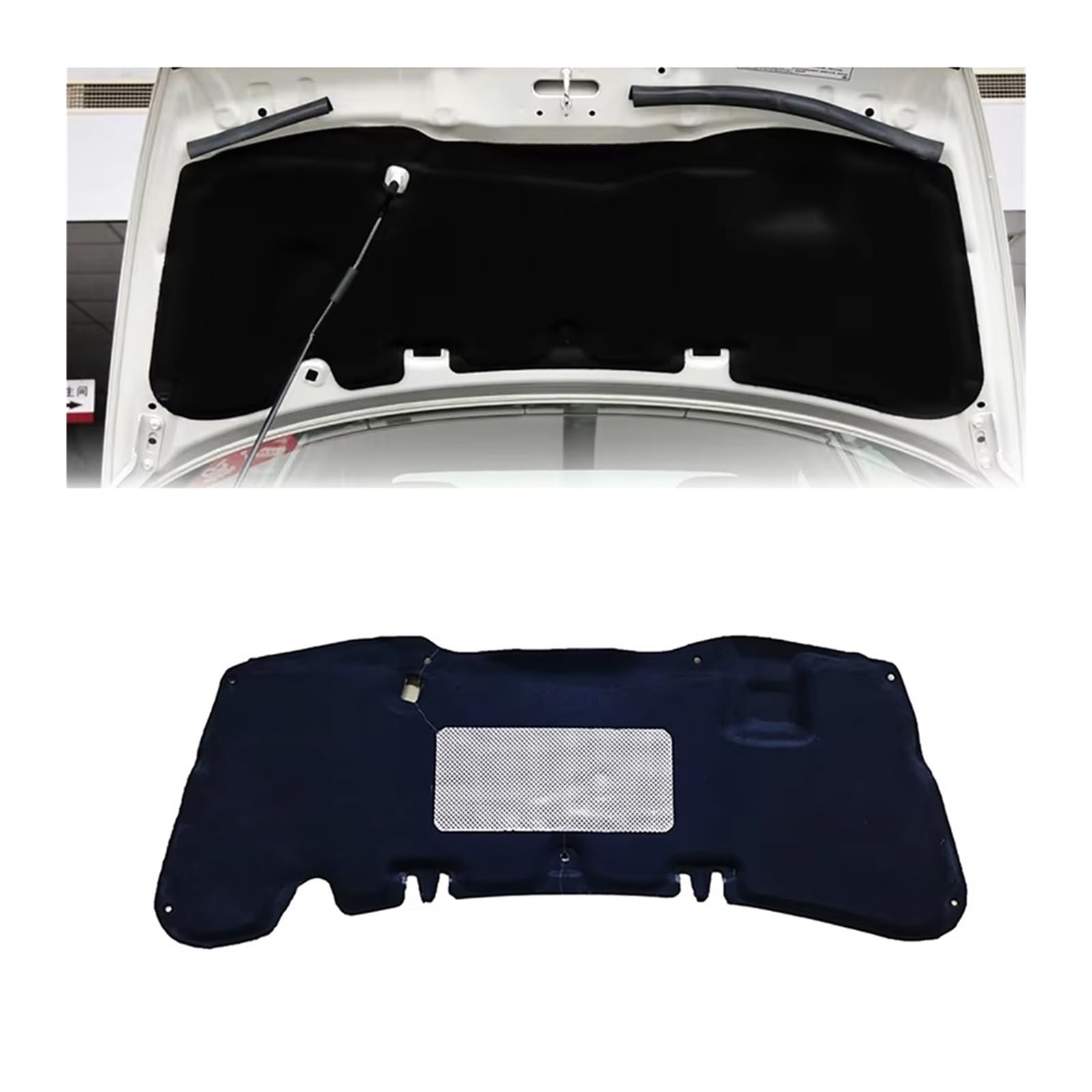 Compatible For Honda Civic FD 2006-2011 Insulation Pad Front Hood Engine Shield Sound Heat Insulated Mat Cotton Cover Foam Pad