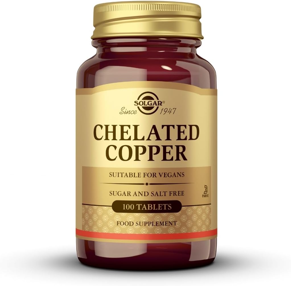 Chelated Copper Tablets, 100 Count