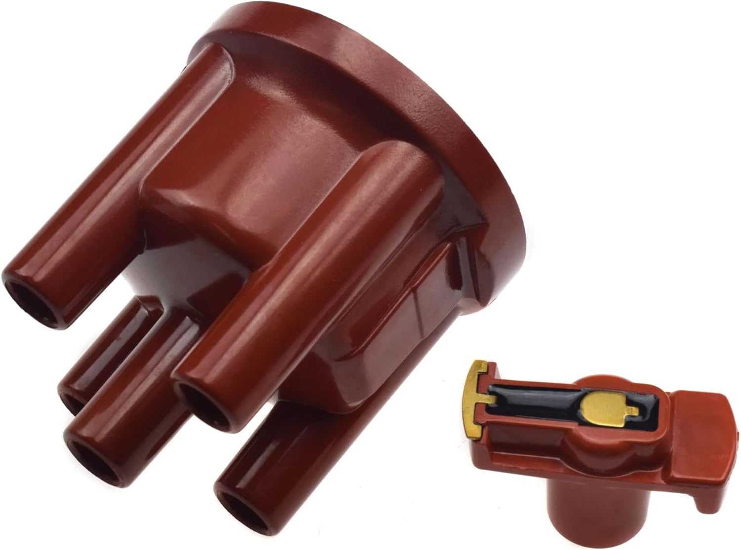Distributor Rator & Cap 035905225F 052905225C 030905207 Compatible with Compatible With VW Polo Caddy Golf Lupo & Seat Arosa Cordoba Ibiza & Skoda Octavia(Rator Cap Kit)