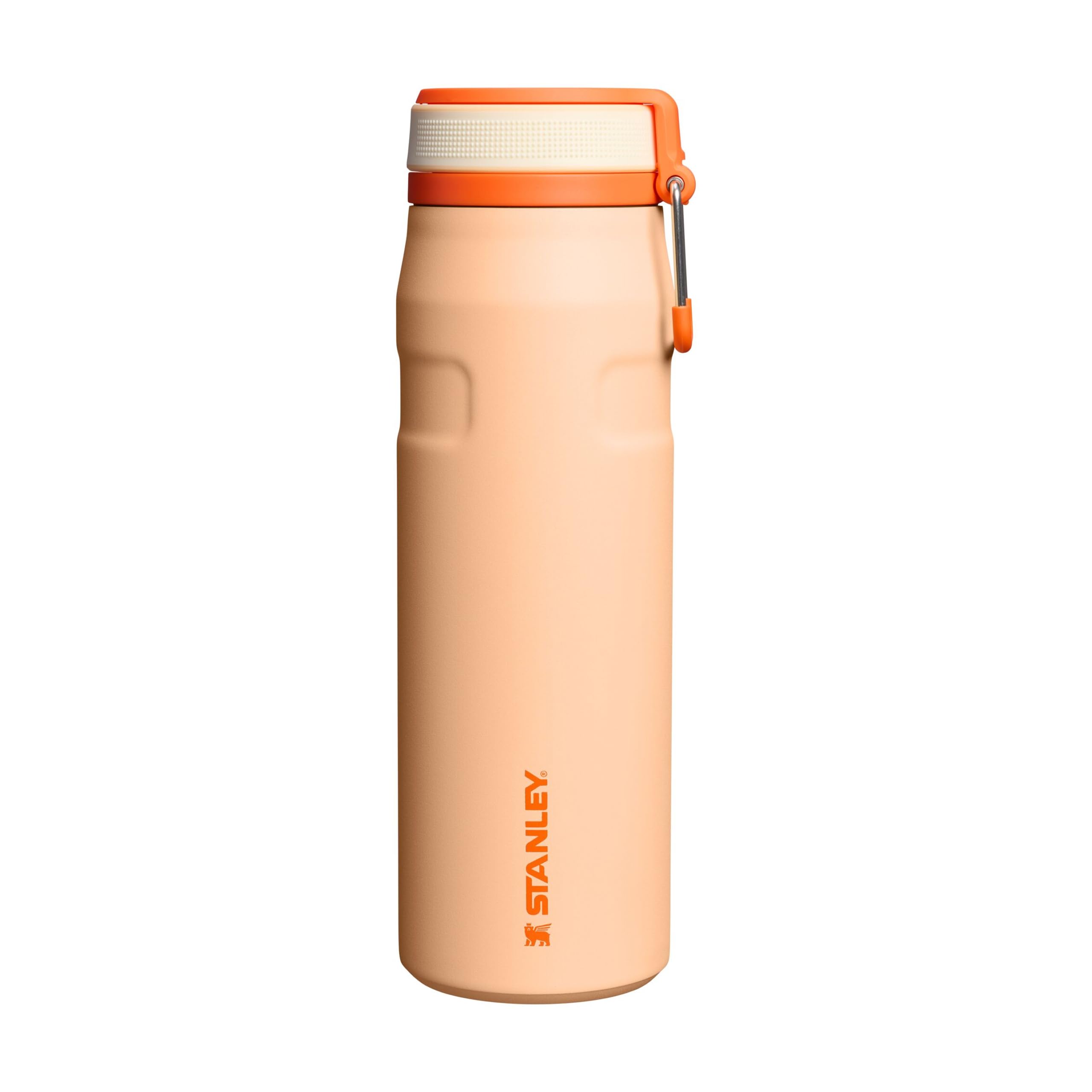 Stanley 1913 Flip Straw Trinkflasche 0.7L - Orange Sherbet | Kühlt 10 Std. - 3 Tage eisgekühlt - Auslaufsicher - BPA-frei - Spülmaschinenfest