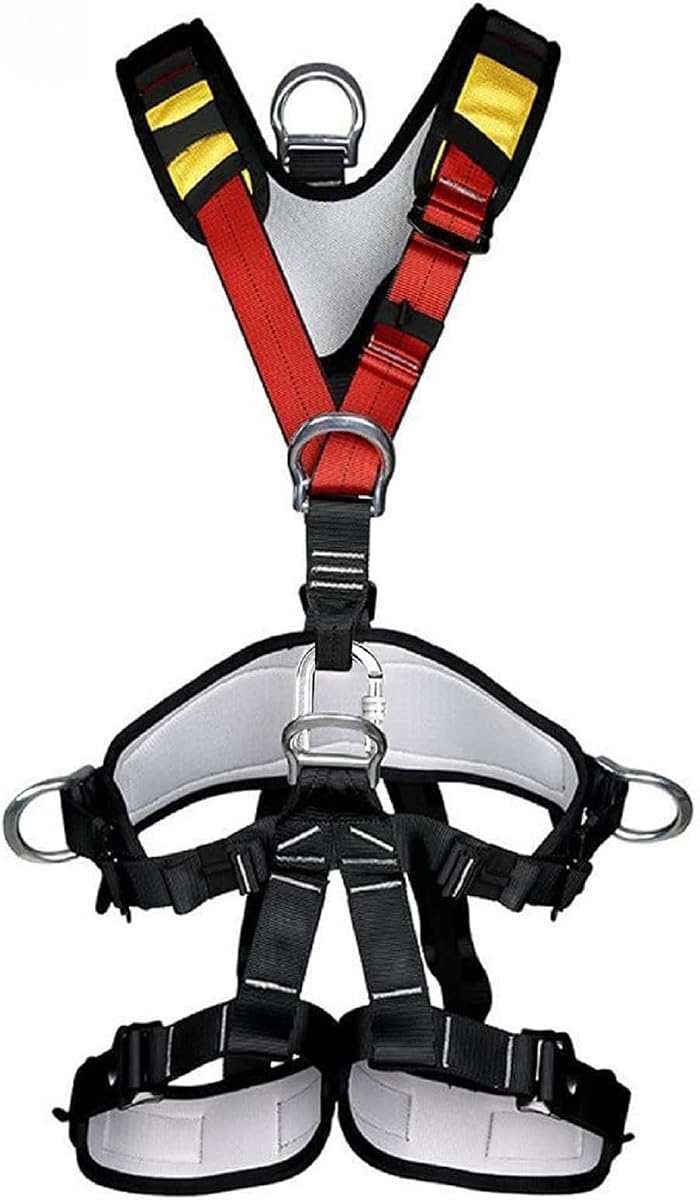 Cinturón de seguridad para escalada, cinturón de seguridad de gran tamaño, equipo de escalada para escalada de árboles, rescate contra incendios, rapel
