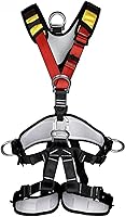 HandAcc Large Climbing Harness Safety Belt - 25KN Tree Climbing Gear for Rappelling, Fire Rescue, Work at Heights