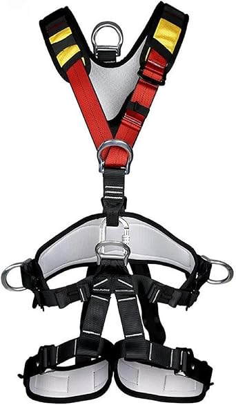 Climbing Seat Belt, Large Size Safety Belt Climbing Gear for Tree Climbing, Fire Rescue, Rappelling
