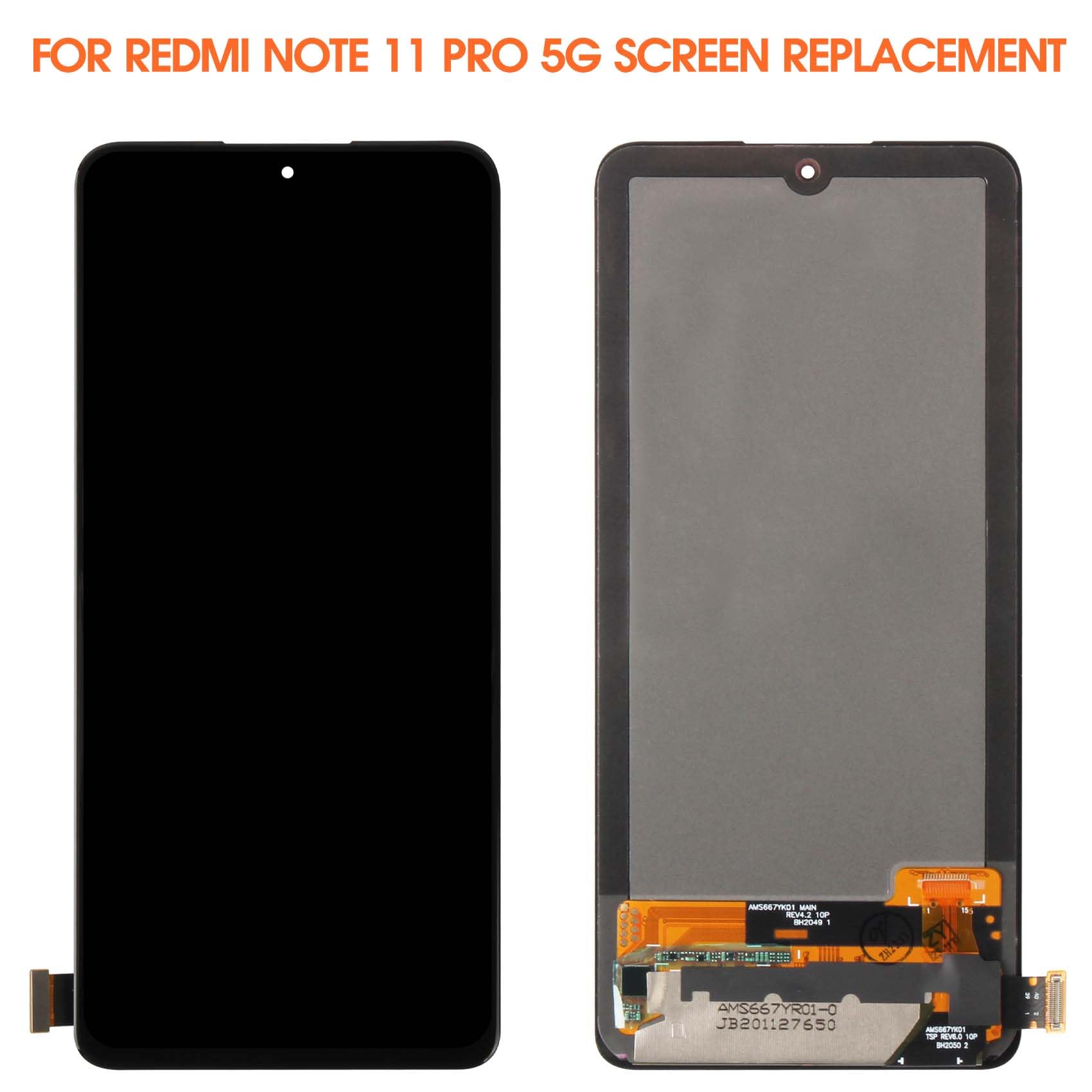Scocca Centrale Sostitutiva Per Xiaomi Redmi Note 11 Pro 5G / 4G - Frame Laterale In Argento - Ricambio Compatibile Con Modelli 2201116TG, 2201116TI, 21091116I, 2201116SG - 3