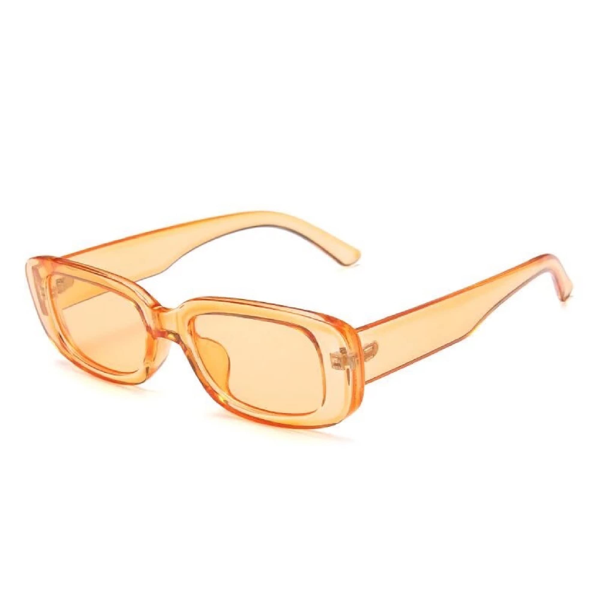 AUGEN Unisex Rectangular Sunglasses Orange Frame Orange Lens ( Medium )-image-5