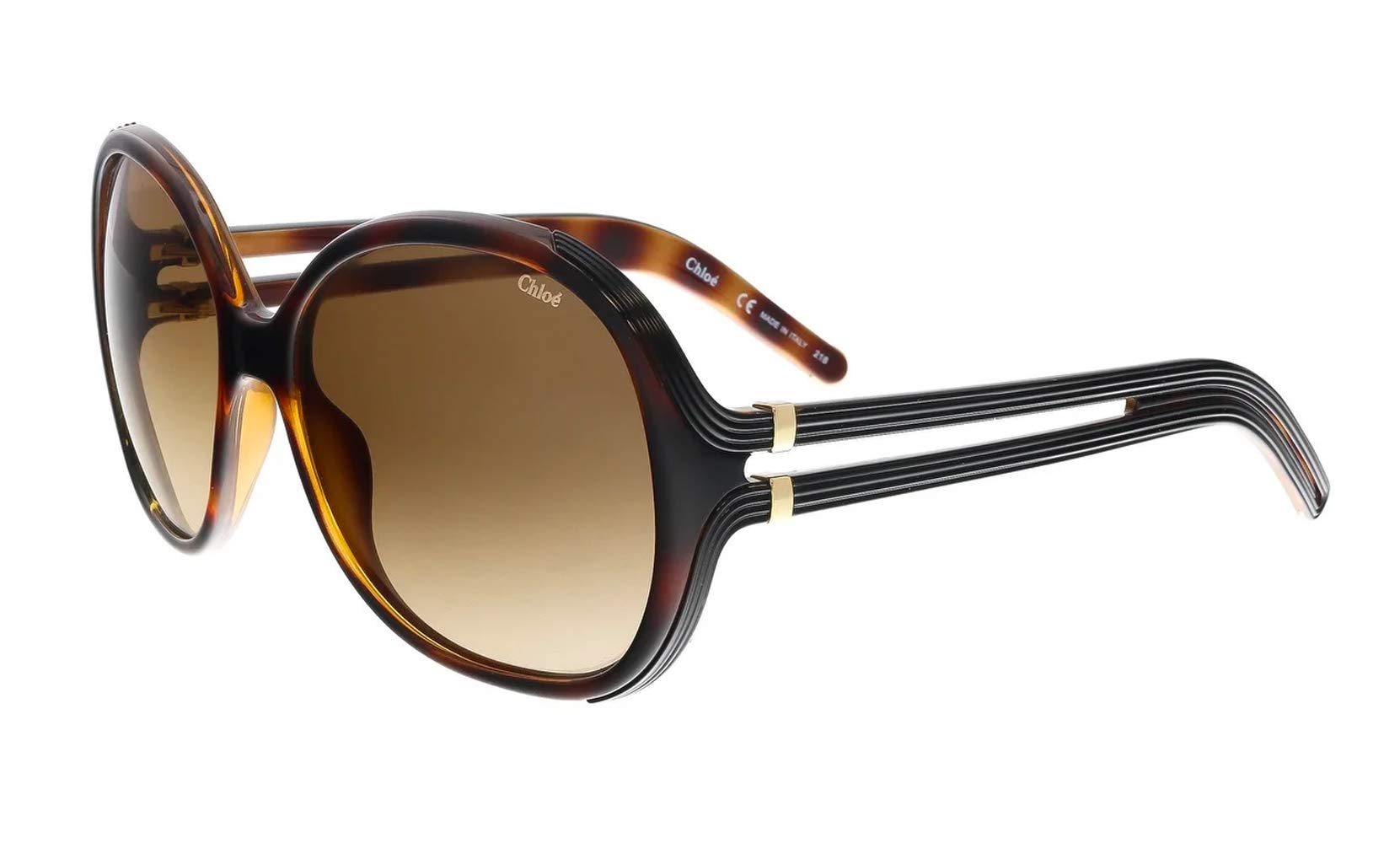 Chloe Oval Sunglasses Ce651s 214 Light Havana 58mm 651 