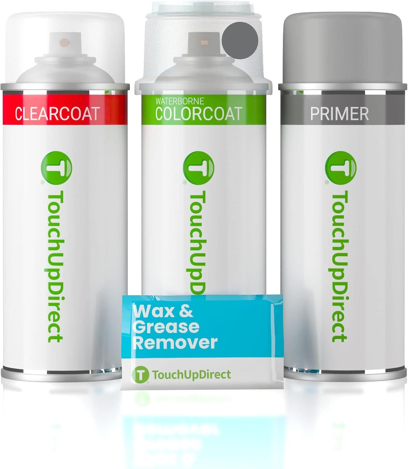 TouchUpDirect P3/P3G Harbor Gray Metallic Compatible with Hyundai Exact Match Touch Up Paint Aerosol - Preferred Kit