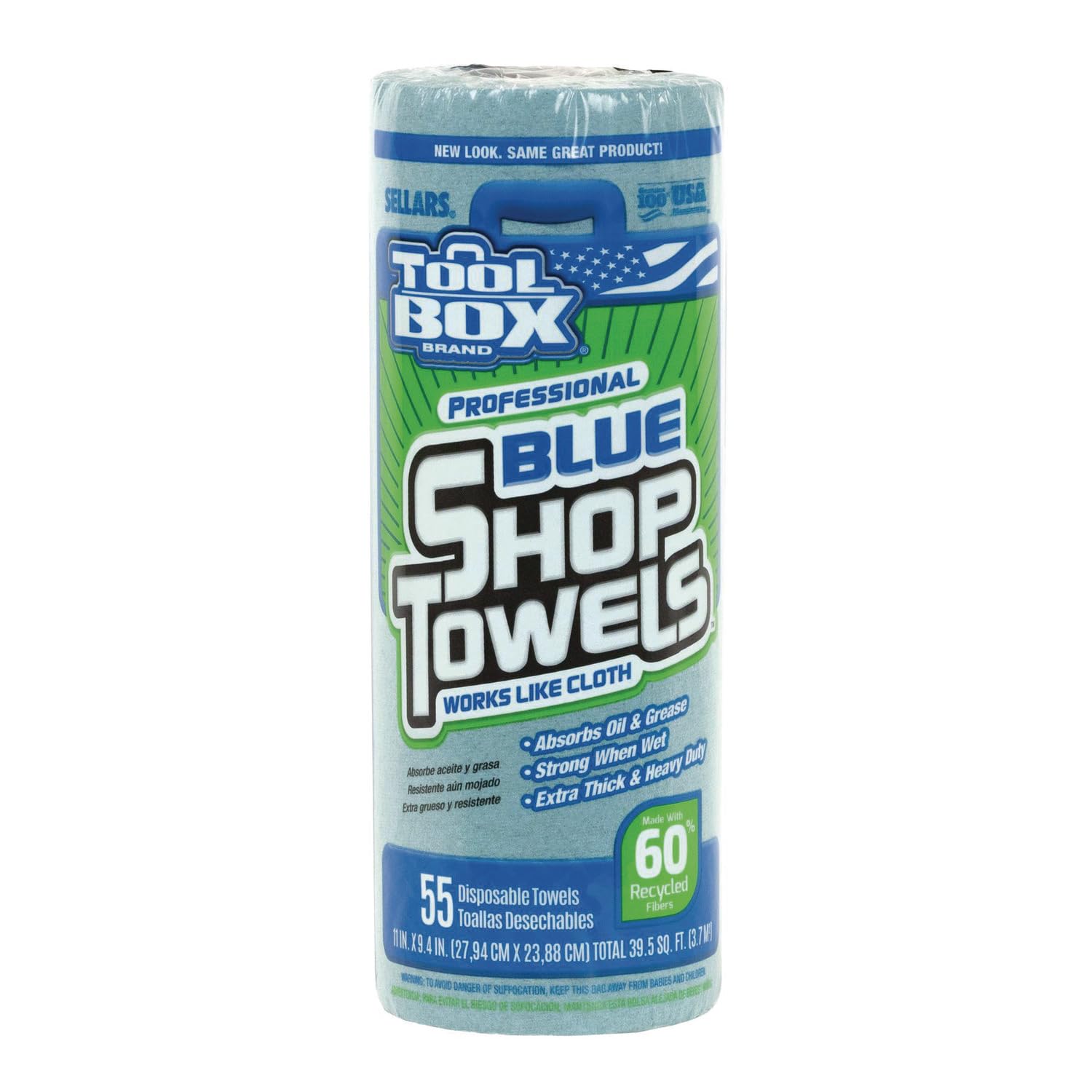 Sellars 54400 ToolBox Z400 Shop Recycled Disposable Towel, 11
