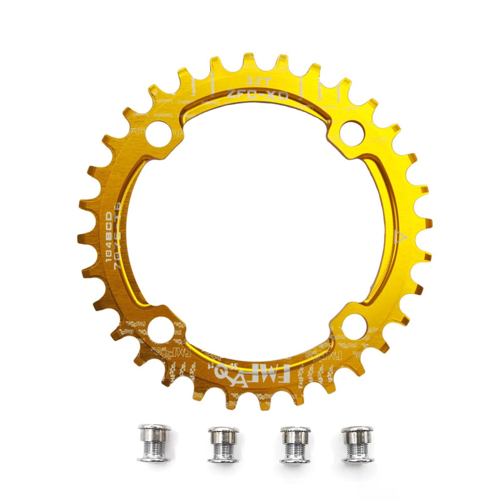 UPANBIKE Bike Narrow Wide Chainring 104 BCD Round Shape Single Chain Ring 32T 34T 36T 38T โ image 1