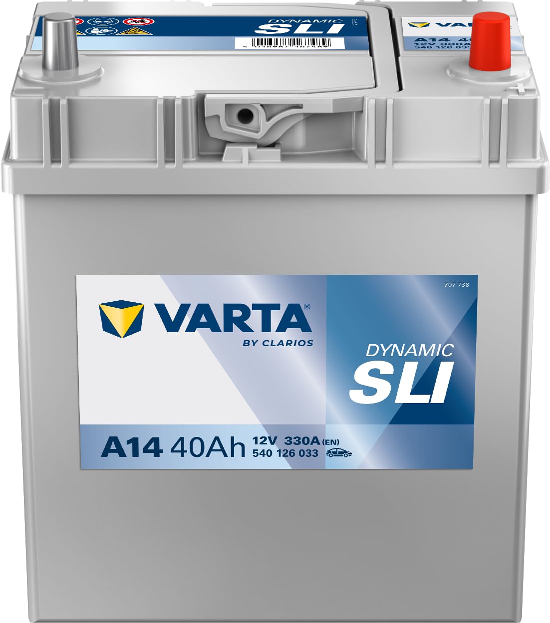 Varta Blue Dynamic A14 Car Battery 5401260333132, 12V 40 mAh 330A