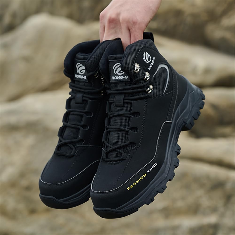 Sicherheitsschuhe Herren Damen S3 Leicht Wasserdicht Hoch Arbeitsschuhe rutschfest Sicherheitsstiefel mit Stahlkappen