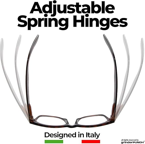 Miniatura 6 de grinderPUNCH Paquete de 2 lentes de lectura de alta ampliación, lectores de potencia fuerte -1.00-6.00