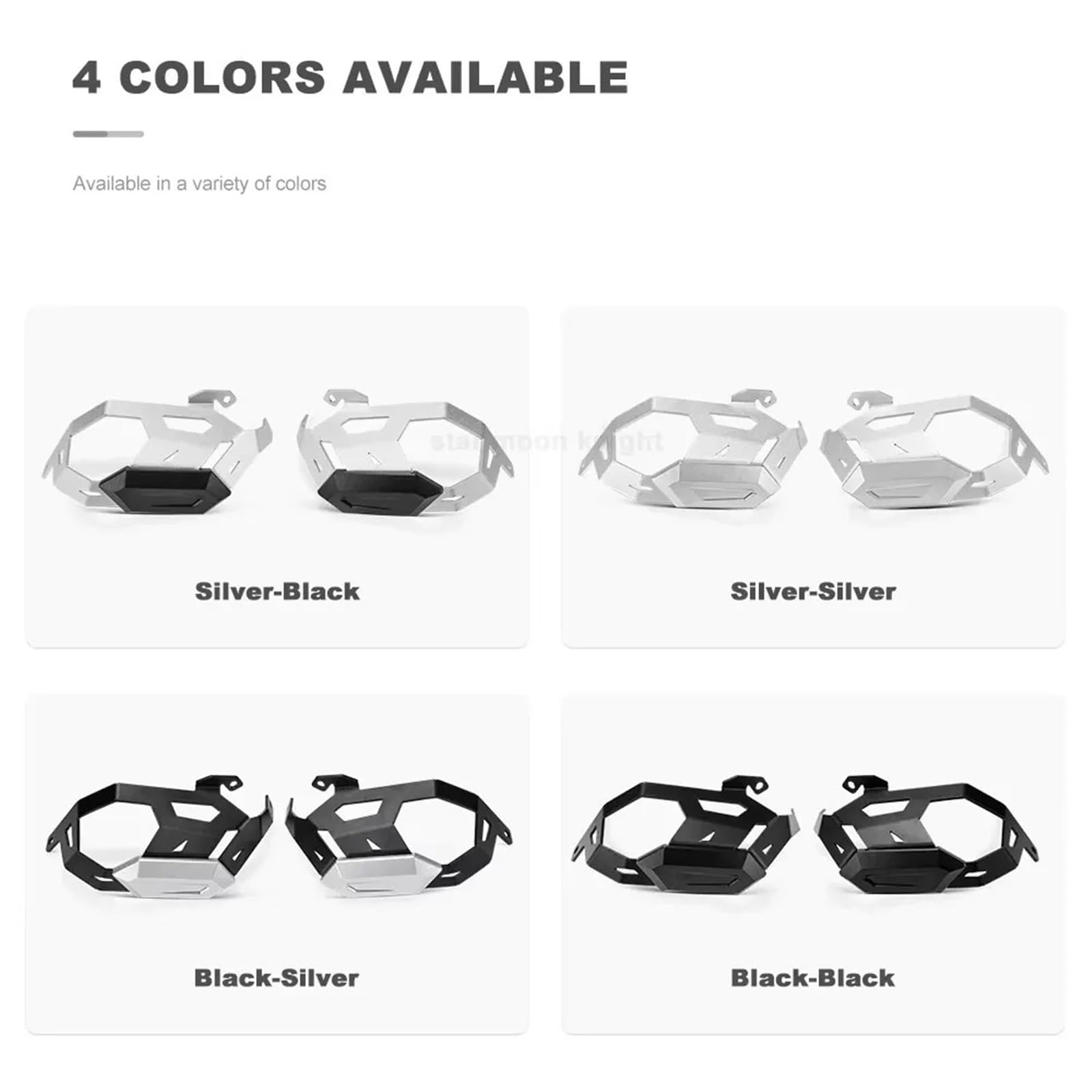 Seitenverkleidungen Zylinderkopfschutzabdeckung passend für Bmw R12 R12nineT R 12 NINET 2023- Motorradzubehör Motorschutz Motorrad Kühlerschutz(Black-Black)