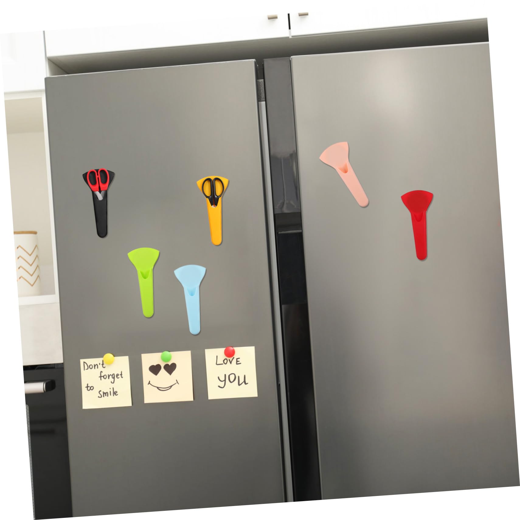 Hemobllo 6 Pezzi Cover Magnetiche per Forbici da Cucina e Strumenti di Bellezza, Protezione Magnetica in Pp Magnete Morbido, per Frigorifero e Oggetti Metallici