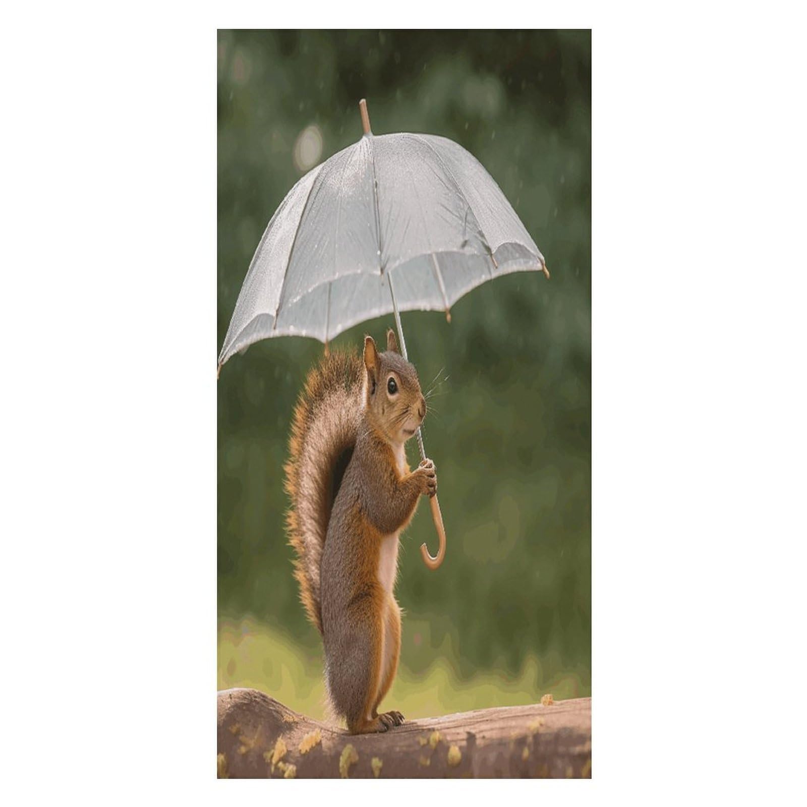 Adfgyerh Unisex Style Squirrel Hold A Umbrellas Bath Towels Beach Towel Lightweight Quick Dry, Bath Towel For Travel Sports Pool Swimming Bath Camping Yoga Adults160x80cm