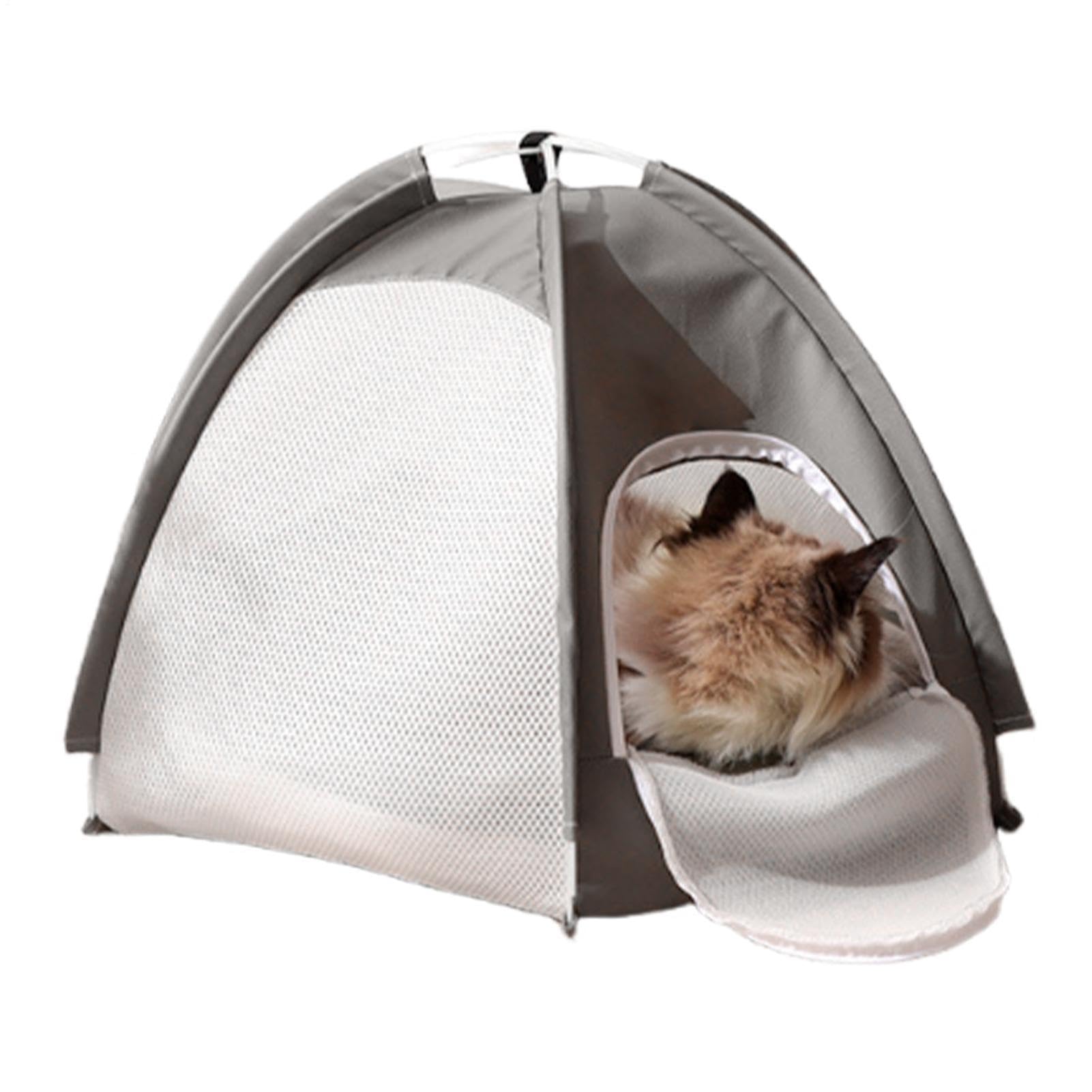 Tenda Per Gatti Grotta in Rete Pieghevole e Traspirante