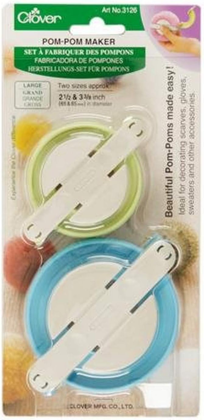 Large Pom-Pom Maker (2-1/2in x 3-3/8in) 2/pkg