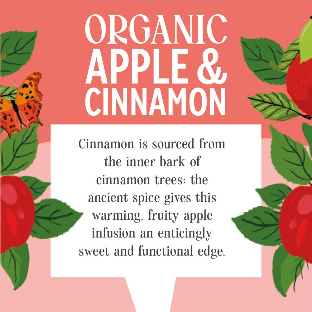 Heath & Heather - Organic Apple & Cinnamon Tea • Warming Fruit & Spice Infusion • Naturally Caffeine-Free • Vegan • Comforting & Aromatic • Multipack 6 x 20 Boxes (120 Tea Bags) — view 3