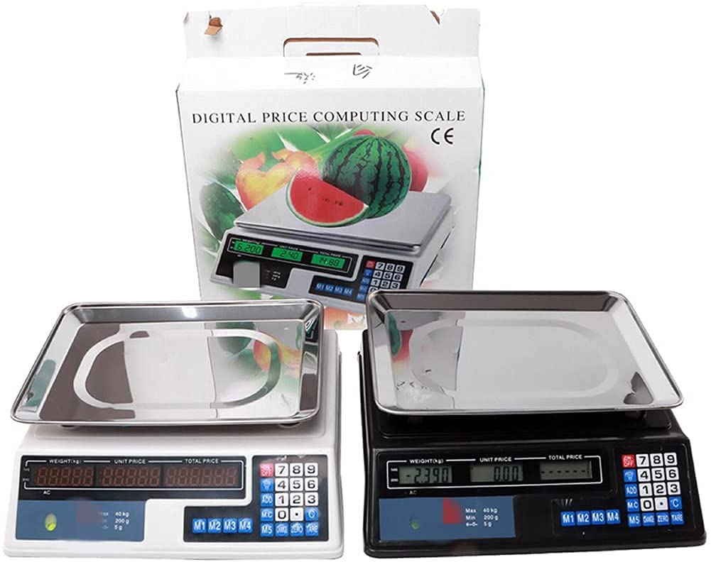 Báscula de cocina digital, báscula de alimentos, báscula electrónica, báscula digital para calcular precios, báscula digital electrónica para alimentos, carnes, frutas y productos, con función de ta
