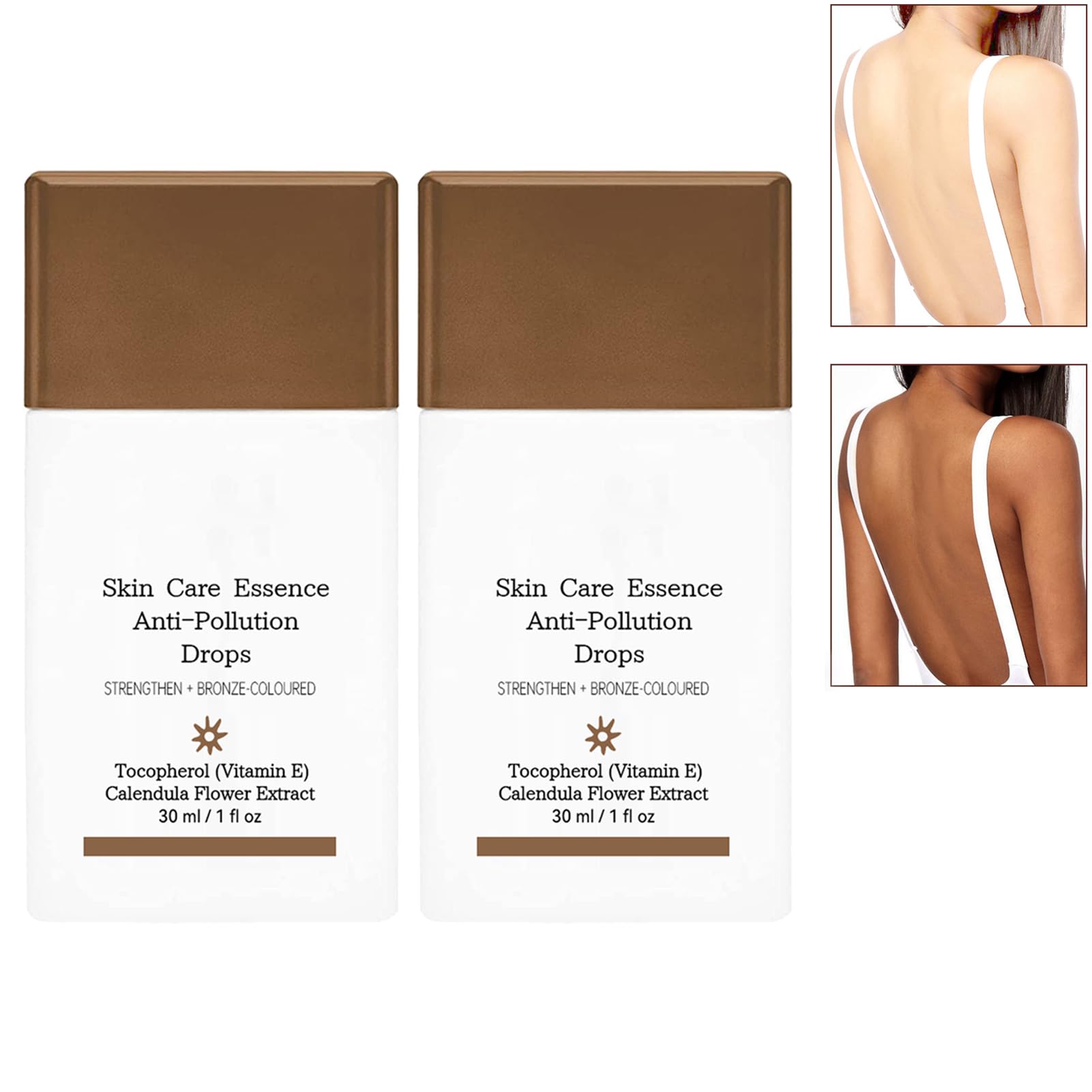 Anti-Pollution Bronzing Drops,Bronzer Drops, Fake Tan Peptide Serums,Skin Care Anti Pollution Essence Facial Tanning Drops,Bronzing Drops Creates a Bronzed Glow (2)