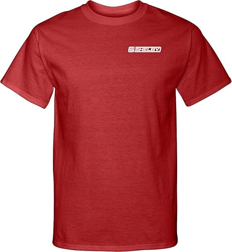 Ford Mustang Shelby Crest - Camisa alta con estampado de bolsillo, color rojo, talla XLT, Rojo -