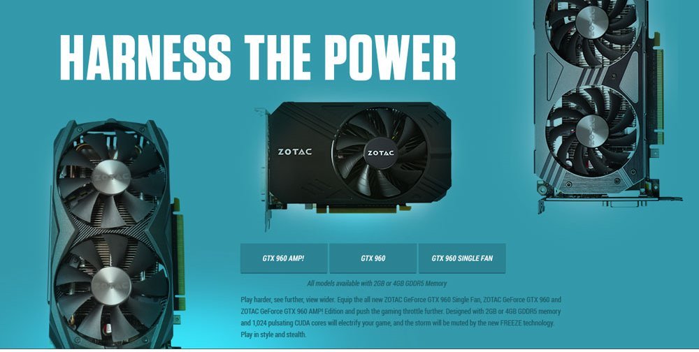 ZOTAC Placa gráfica GeForce GTX 960 4GB GDDR5 PCI Express 3.0 HDMI