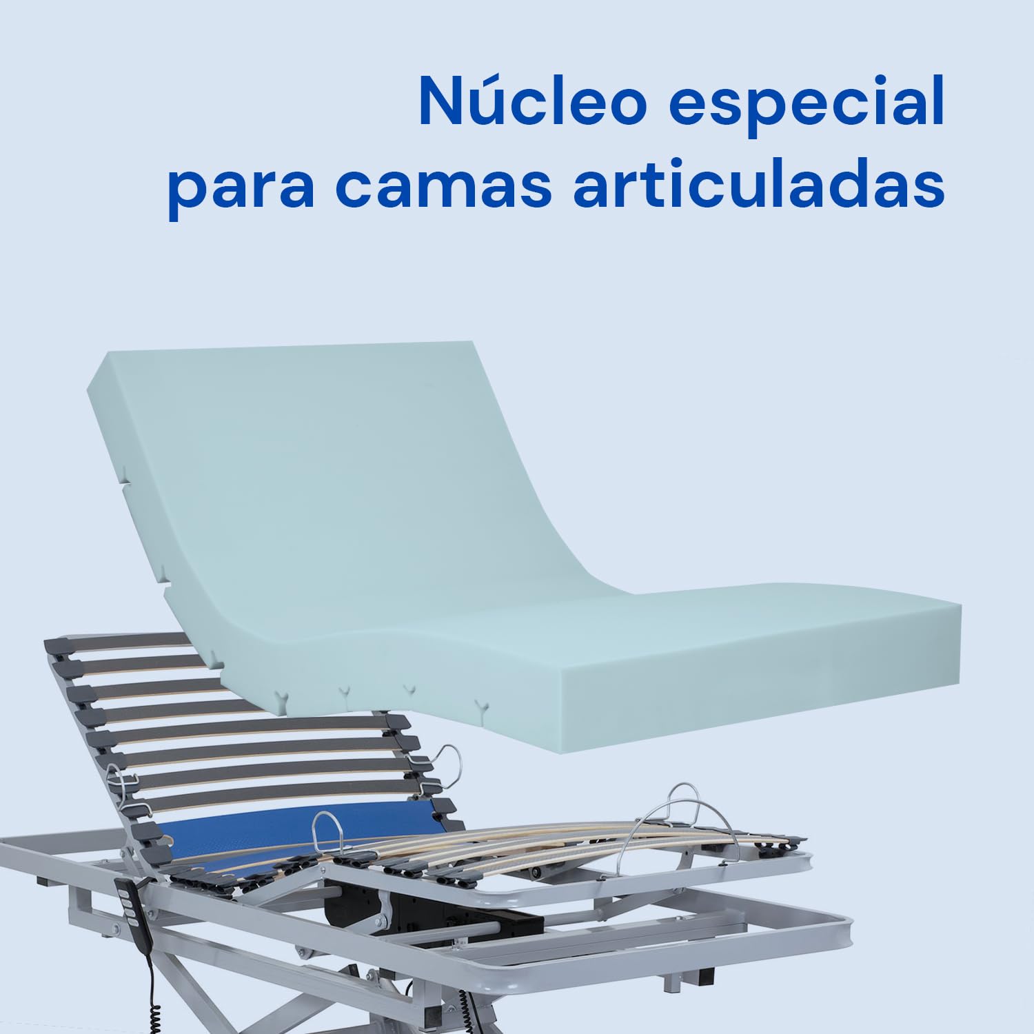 Geriafy Colchón para cama articulada Professional HR Impermeable 90x190 cm | Con espuma de alta resiliencia HR de 15 cm, funda lavable, ignífuga y antibacteriana
