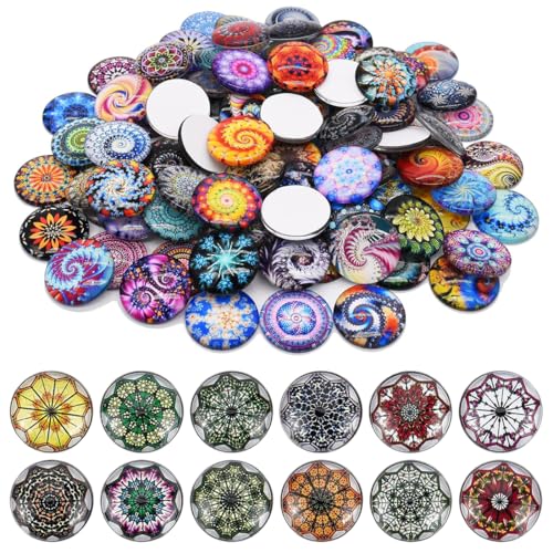 AEIOPRS 50 Pcs Glassteine Runde Mosaik Kuppel Glas Cabochons für Fotoschmuck und Deko 12mm Gemischte Farbe Bunt Blumenserie AEIOPRS 50 Pcs Glassteine Runde Mosaik Kuppel Glas Cabochons für Fotoschmuck und Deko 12mm Gemischte Farbe Bunt Blumenserie