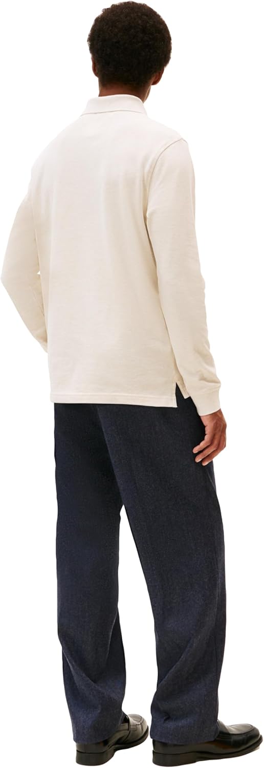 Tommy Hilfiger Mens Long Sleeve Polo Shirts in Regular Fit with Stretch and Organic Pique Cotton - Image 4