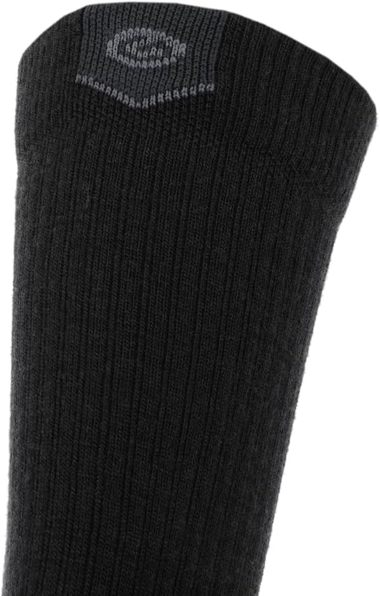 GRIP6 Crew Socks - Merino Wool Socks Made in the USA, Lightweight Wool Hiking Socks, Crew Socks for Men and Women