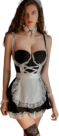 Sexy Cosplay Lingerie For Women Babydoll Lingerie Dress Fit S-L Size | Role Playing Lingerie Cosplay Outfits For Women Ideal For Honeymoon Couple Time Celebrations Suitable For 80-130lb