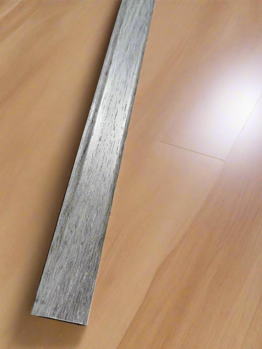 Silver Grey Floor Edge Trim Adhesive 10Mtr Pack 5 x 2Mtr Lengths Bridge Gap Between Floor & Skirting