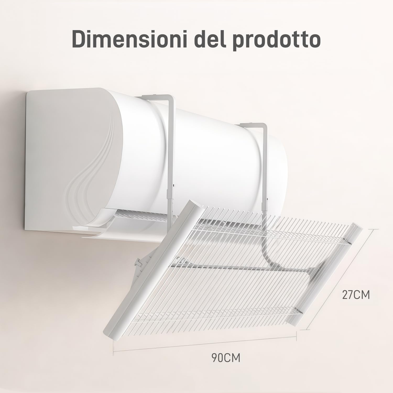 Deflettore Condizionatore, Deflettore per Condizionatore Regolabile, Universale Deflettore Aria Condizionata Anti Diretto Blowing, Deviatore Aria Condizionatore per Casa e Ufficio
