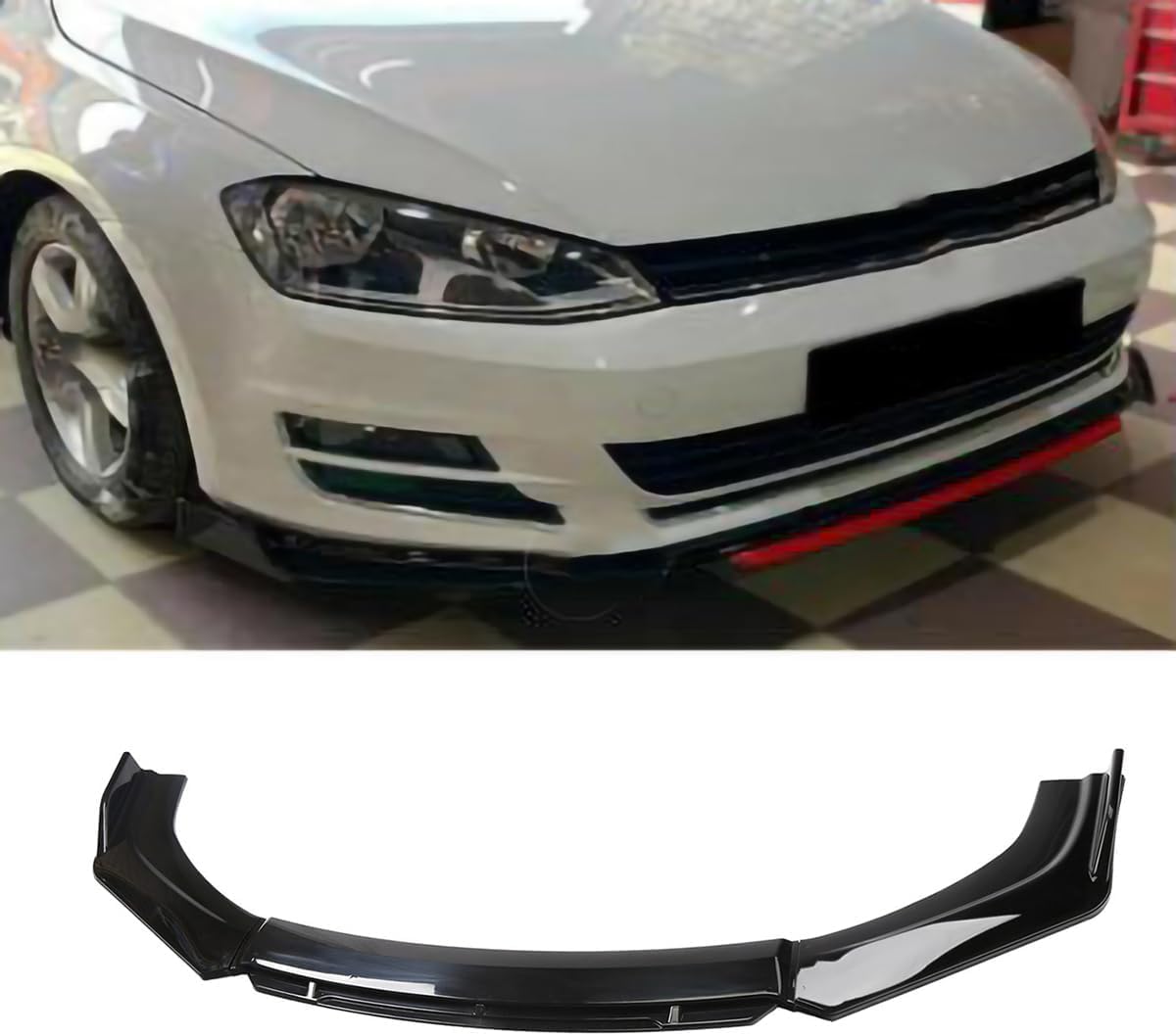 SUNJIEF Front Lip Trim for VW Golf MK 7.5 Aerodynamic