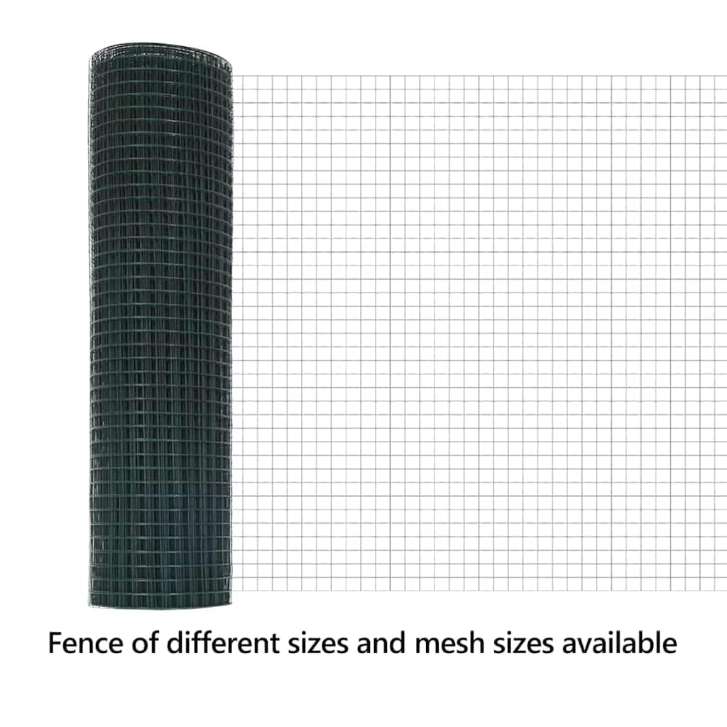 vidaXL Cerca de Alambre Soldado 10000 x 40 cm Verde | Hecho resistente para durar mucho tiempo, Ideal para jardines y límites agrícolas, Fácil de montar y listo para usar
