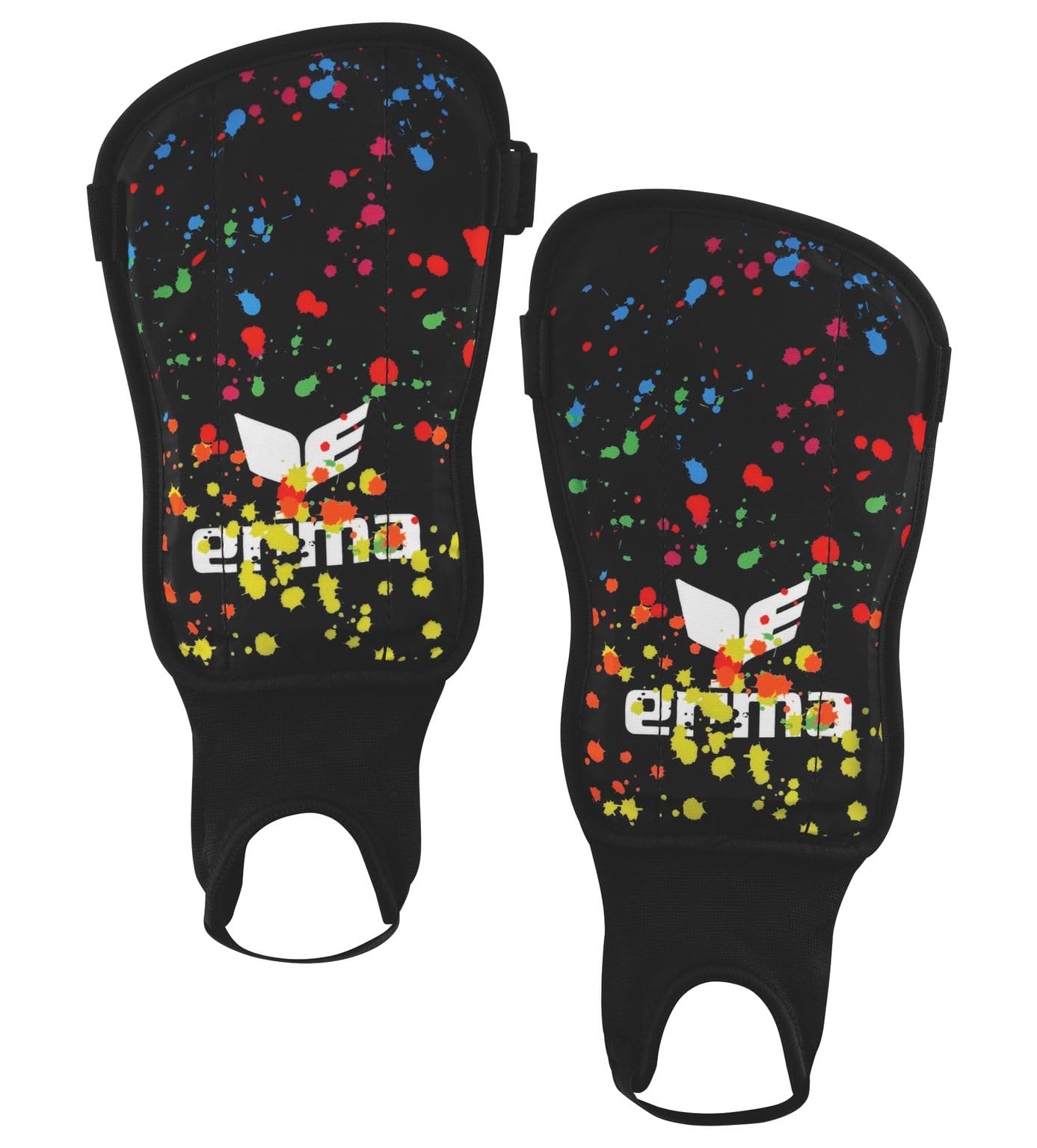 Erima Unisex Youth Flex Guard Ergono Shin Guards (7212603), black, XXS