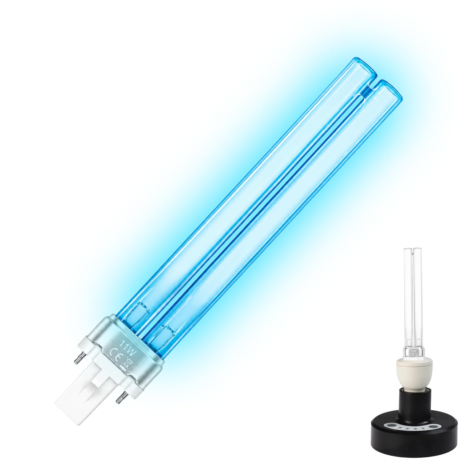 G23 2 Pin Bulb 9W, UV Bulb for Pond Filter and Aquarium Maintenance,