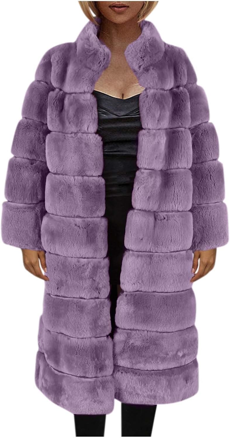 Ladies Jackets Purple Faux Fur Coat Uk Buy Long Tall Sally Dark