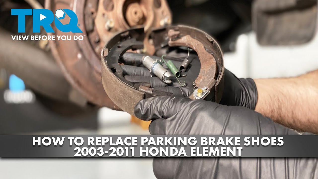 Parking Brake Shoes & Hardware Kit - Compatible With Acura TL 1999-2008, Honda CR-V 2002-2004 & More | 2-Piece Set