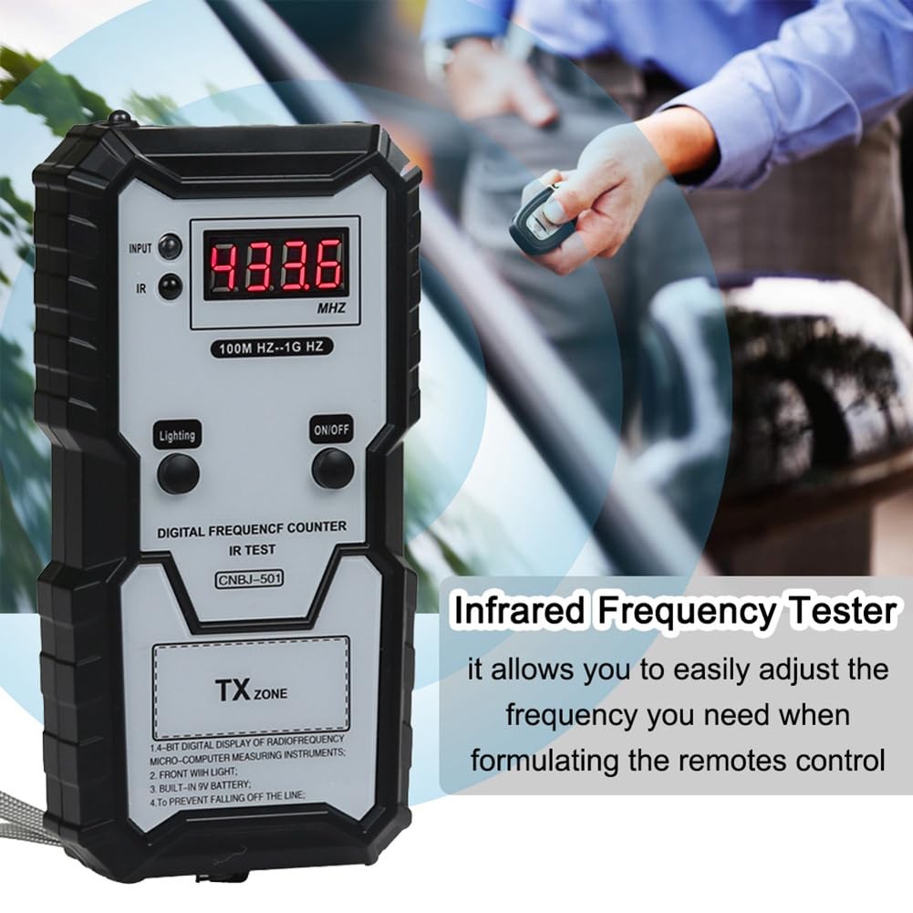 Instrumento de MedicióN ElectróNico Digital Probador de Frecuencia de Control Remoto de AutomóVil de Alta PrecisióN para VehíCulos de AutomóViles