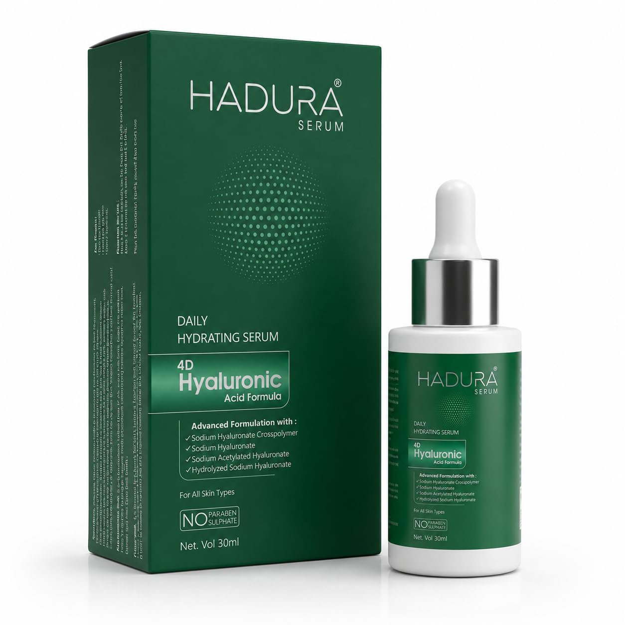 HADURA 2% Hyaluronic Acid Face Serum | 4D Multimolecular