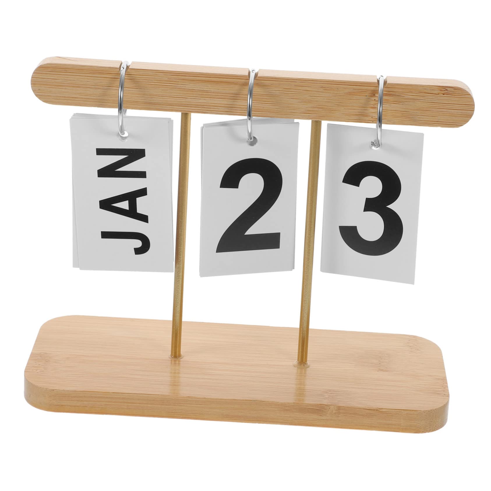 Lurrose 5stücke Rustikaler Holz-tischkalender Mit -design Immerwährender Kalender Für Büro Und Zuhause Kreative Desktop-dekoration Geschenkidee Für Freunde Und Familie