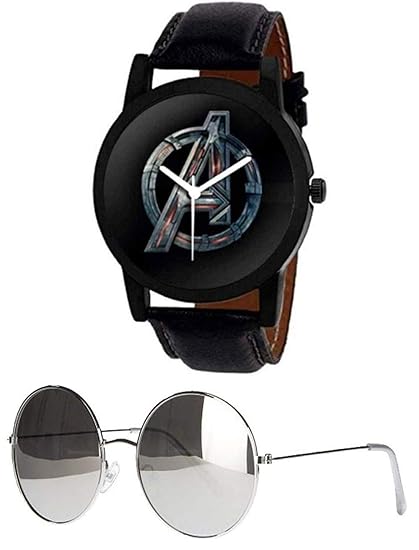 Younky Boys Round Sunglasses With Analogue Watch (Medium)